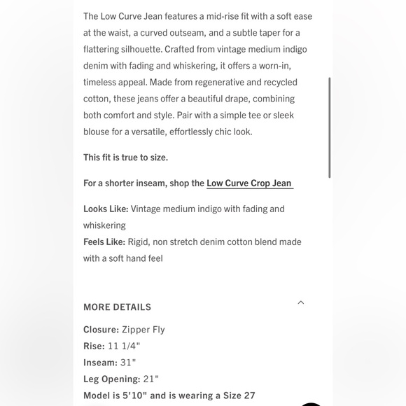 Agolde Low Curve Jeans in Fairway - 25 - Picture 6 of 6